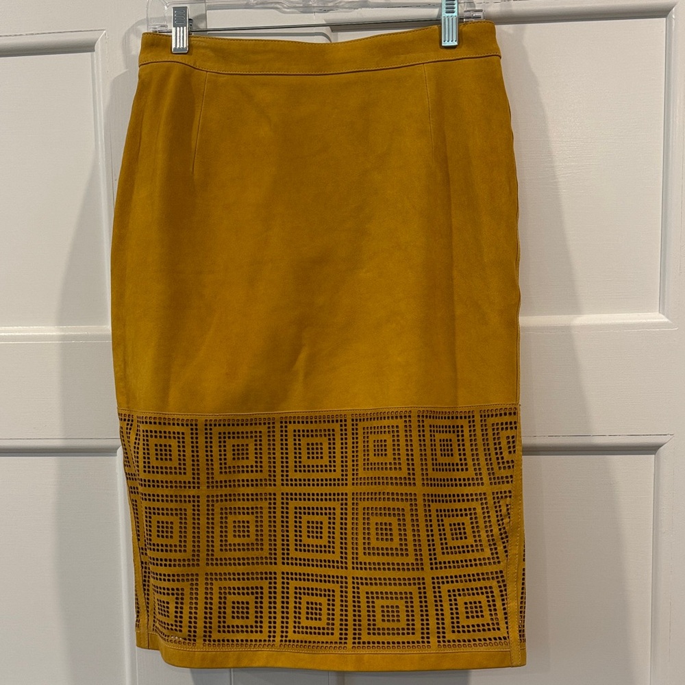 Fabulous Whistles Genuine Suede Leather Skirt